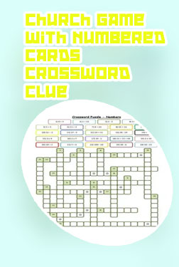 Game with numbered cards crossword