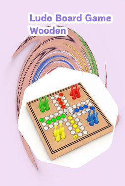 Ludo board game wooden
